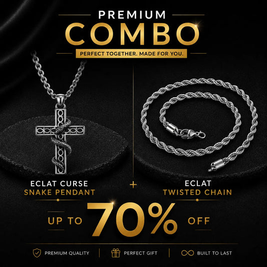 CURSE SNAKE PENDANT+ TWISTED CHAIN | COMBO